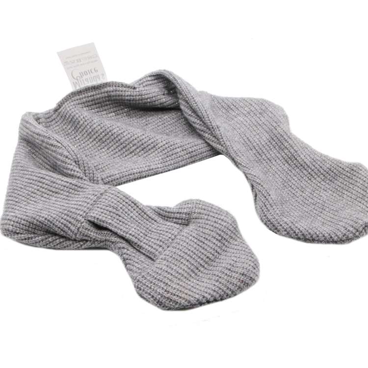 Steckschal aus Wolle in Grau